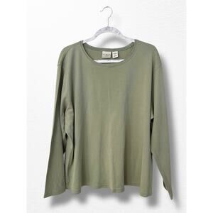 LL Bean Long Sleeved Scoop-Neck Tee, Size 2X